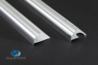 IQNET-Aluminiumrand-Fliesen-Ordnungs-formen dekorative Viertelstab-Wand-Ecken Farbe des strahlenden Silbers