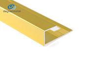 CQM-Aluminiumboden-Rand-Ordnungs-Streifen, gebürstetes Aluminiumgold T6