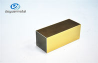 Goldenes Aluminiumverdrängungs-Polierprofil für Dekoration mit Legierung 6063