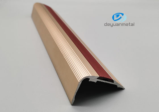 33x52mm Aluminiumtreppe, welche die Rand-Ordnung anodisiert mit PVC-Gummi riecht