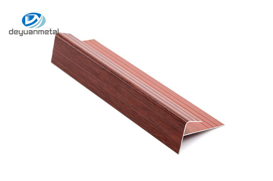 F formte die Aluminiumtreppe T6, die Rand-Ordnungs-Holz-Korn-Oberflächen-Behandlungs-Pulver-Beschichtung riecht