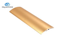 Sondergröße-Aluminiumbodenbelag profiliert Goldfarbe anodisierte Oberflächenbehandlung