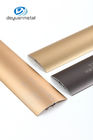 Sondergröße-Aluminiumbodenbelag profiliert Goldfarbe anodisierte Oberflächenbehandlung