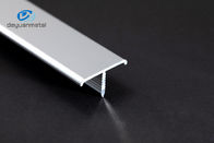 2.5m T-Stahl-Aluminiumverdrängungen 6063 materielles anodisiertes gebürstetes Silber und Gold Alu für Wand-Dekoration