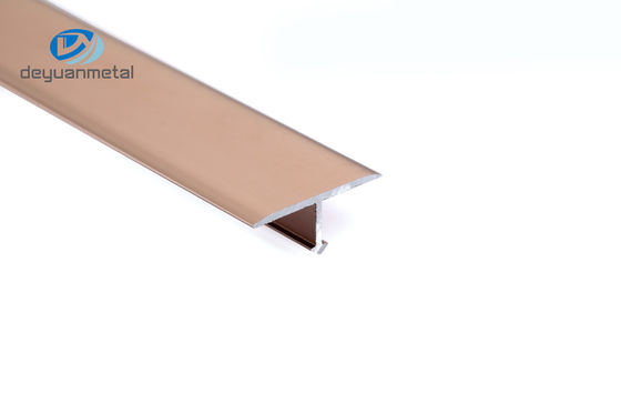 2.5m anodisierte Aluminiumt Schlitz-Gasruß Korrosionsbeständigkeit abgrifffeste Rose Gold Color