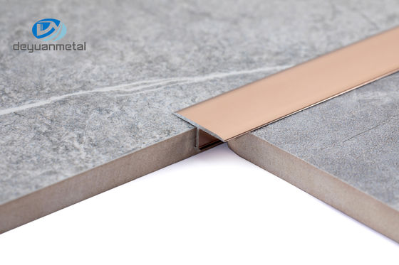 2.5m anodisierte Aluminiumt Schlitz-Gasruß Korrosionsbeständigkeit abgrifffeste Rose Gold Color