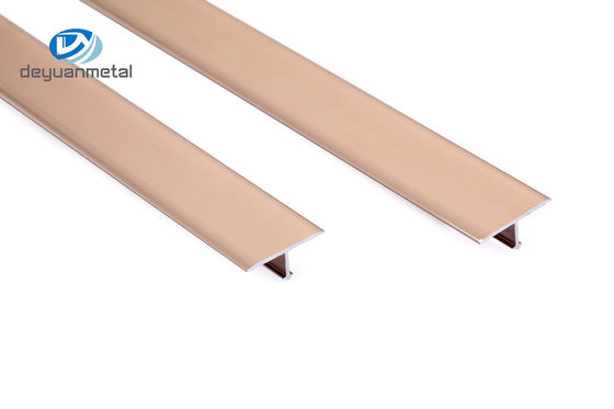 2.5m anodisierte Aluminiumt Schlitz-Gasruß Korrosionsbeständigkeit abgrifffeste Rose Gold Color