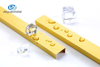 Anodisierte Aluminiumstärke 6063 des u-Profil-Kanal-0.8-1.2mm materielle Goldfarbe Alu