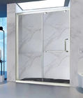 Eine feste, eine Schiebetür aus Aluminium, Dusch Tür 1,9 Meter Höhe 1,8 Meter Breite Polieren