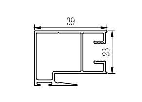 Aluminium-Schiebefenster-Extrusionsprofile mit Pulverbeschichtung Bronze