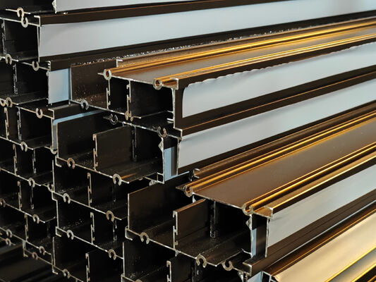 Aluminium-Schiebefenster Patio-Türprofile Pulverbeschichtung Bronze Südafrika