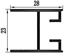 Südafrika Aluminium-Patio-Fenster-Extrusionsprofile Pulverbeschichtung 6063
