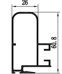 Aluminiumprofil mit Pulverbeschichtung aus Legierung 6063 für Patio-Türen und Fenster