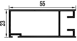 Aluminium-Schiebeprofil mit Pulverbeschichtung für den südafrikanischen Markt