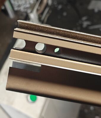 Aluminium-Schiebeprofil mit Pulverbeschichtung für den südafrikanischen Markt