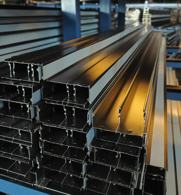 Aluminium-Patio-Fenster-Extrusionsprofile mit Pulverbeschichtung Bronze